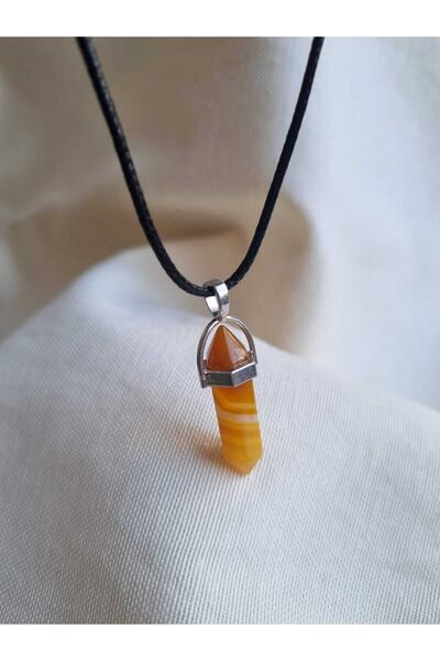 KAVELE Doğal Taş Kolye Enerji Şans Kolyesi