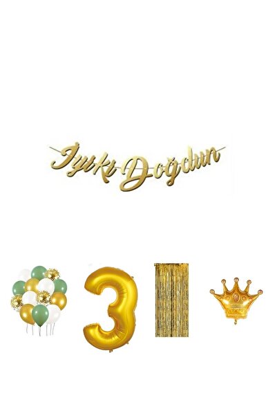 Bkmc 3 Ani 36 Cm Ornament Simplu pentru Ziua de Naștere