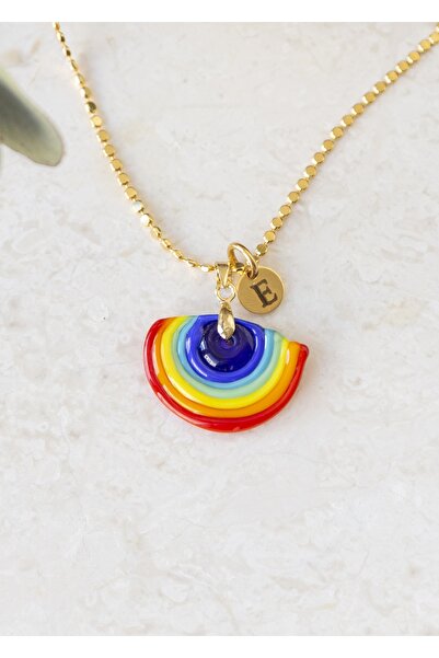 CHARMLUCKY Murano Gökkuşağı Kolye