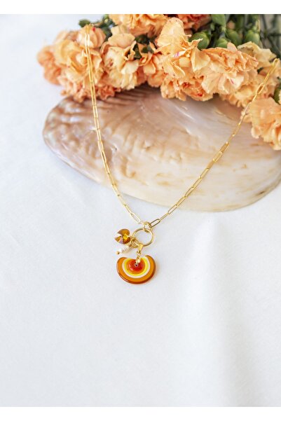 CHARMLUCKY Murano Sun Charm Necklace