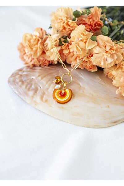 CHARMLUCKY Murano Sun Charm Necklace