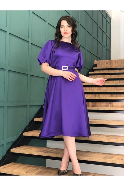 Dans Rochie de damă mov satinat