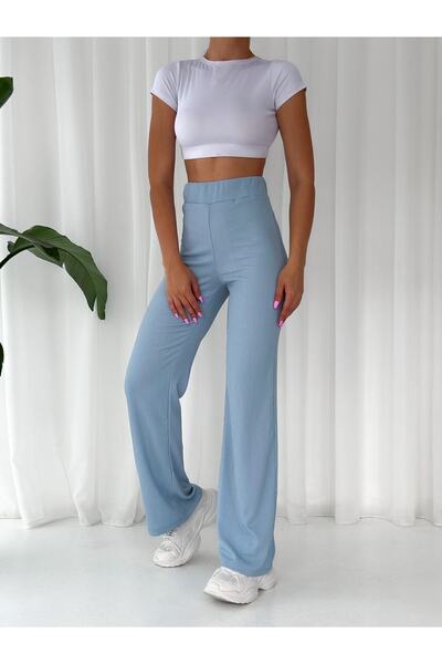 alenmoda Pantaloni Burümcük Palazzo - cu picioare late