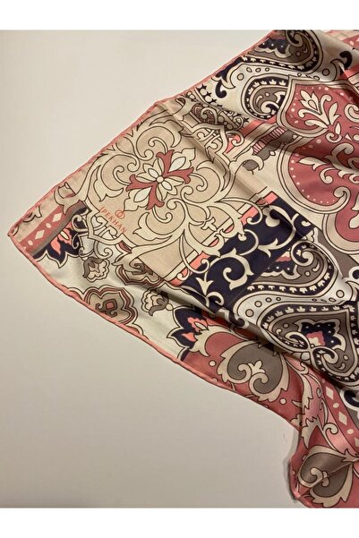 İpekhan Λεπτό βαμβακερό κασκόλ Vintage μοτίβο