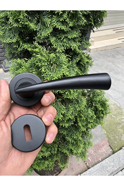 İyem Mâner de ușă rotund Lux Hazal (pentru cameră) Negru mat