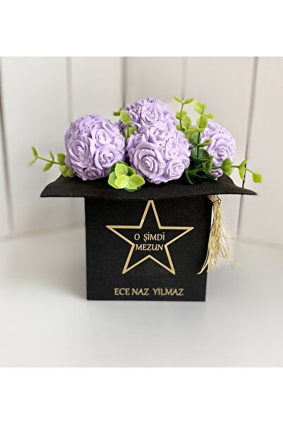 Genel Markalar Kişiye Özel Isimli Mezuniyet Hediyesi Kokulu Taş Aranjmanı