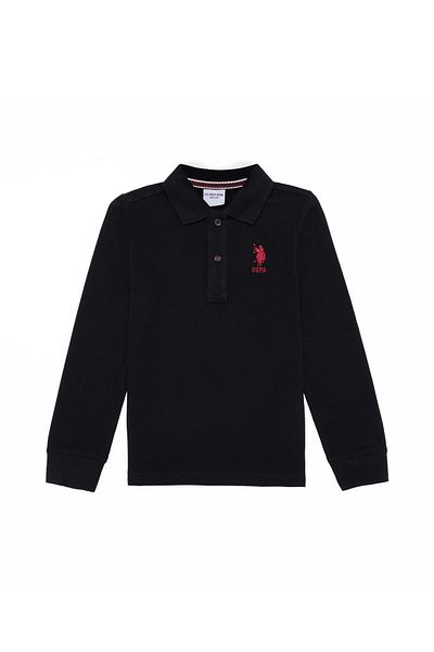 U.S. Polo Assn. Hanorac cu gât polo pentru copii