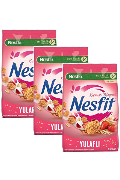 Nestle Nesfit Kırmızı Meyveli Mısır Gevreği 400 gr X 3 Adet