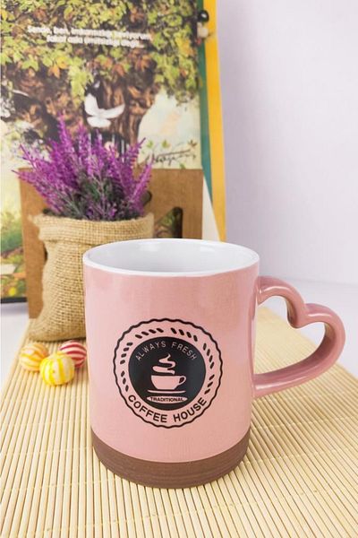 Digithome New Bone Porcelain Mug 9.5 Cm Pink - Hlt-46 C320.049
