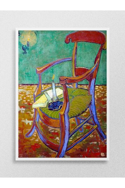 Mudi Store Vincent Van Gogh Armchair Tablo Sanatsal Ünlü Ressam Poster Çerçev...