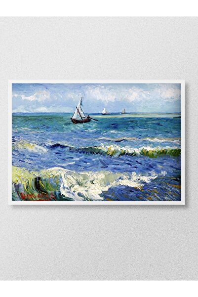 Mudi Store Vincent Van Gogh Seascape Tablo Sanatsal Ünlü Ressam Poster Çerçev...