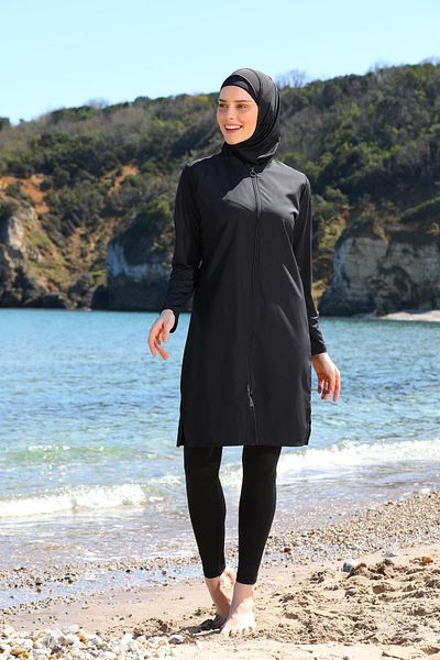 SEBOTEKS Gilet Model Full Covered Hijab μαγιό 3430