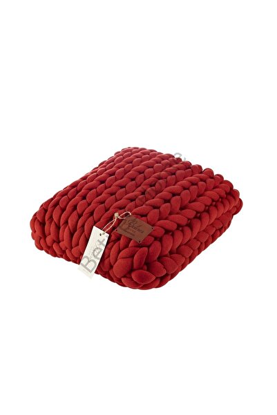 Betires Home Hmy1801 Chunky Örgü Yastık Kiremit