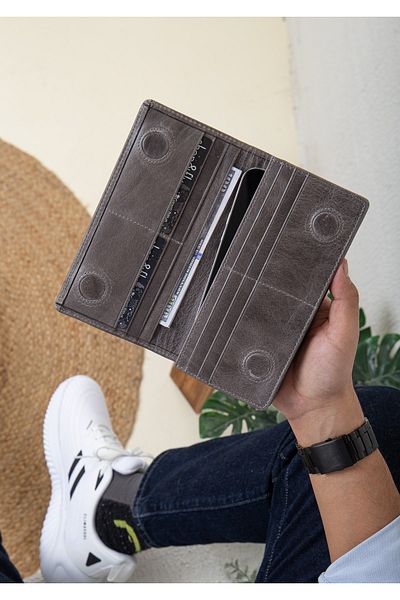 Niki Leather Δερμάτινο πορτοφόλι Kuyt με θήκη τηλεφώνου με μαγνήτη