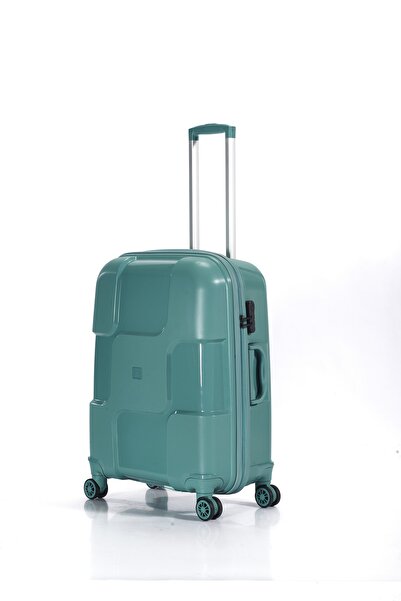 BAGzy C.a.p Polo Poliplan Kırılmaz Unisex Kabin, Orta Ve Büyük Boy 3&#39;lü Valiz Seti