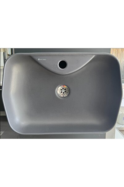 Seramiksan Lucıda Tezgahüstü (delikli) Lavabo Mat Antrasit 55 Cm