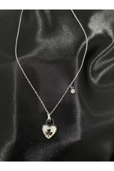 Aashiv's Collection Women's Silver Color Heart Bijouterie Necklace