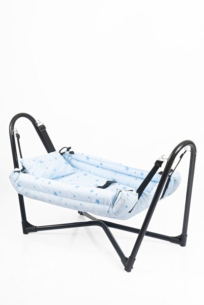 Mysticome Neptün Pamuklu Bebek Hamak Mavi