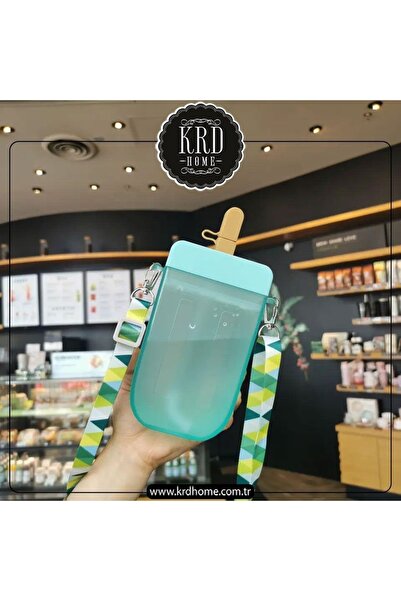 YzHome Lüks Renkli Akrilik Askılı Matara Suluk Magnum Model 300ml