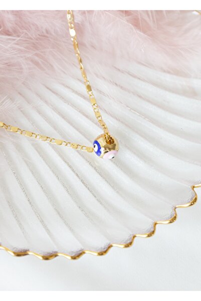 CHARMLUCKY Cube Colorful Evil Eye Necklace