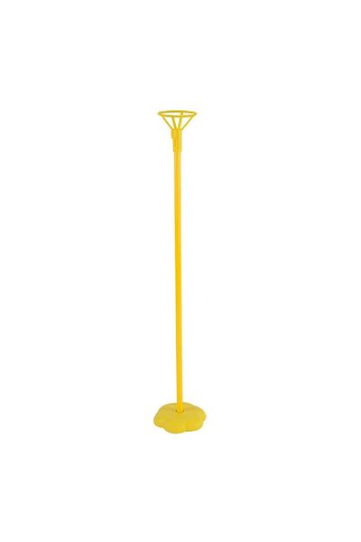 Happyland Single Leg Colored Balloon Stand Floor Stand 2-Piece Balloon Stand Yellow Red with Balloon Gift