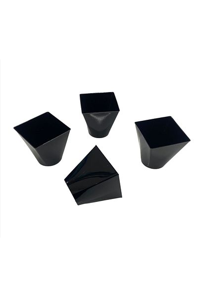 kidspartim Mica Custard Container Black 240 Ml 24 Pieces