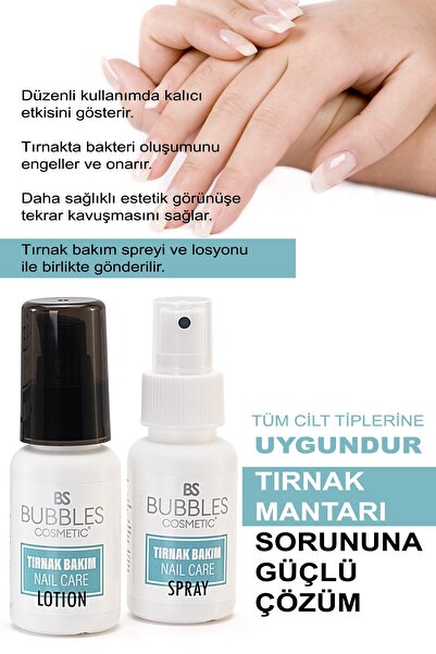 bs bubbles cosmetic Mantar Ve Tırnak Sorunları İçin Yardımcı Tırnak Bakımı Seti 50ml Unisex