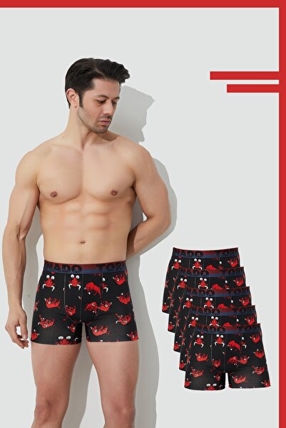 luxtornado Ανδρικά μποξεράκια με σχέδια, πακέτο 5 τεμαχίων