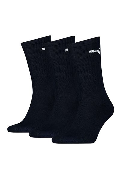 Puma Unisex sports socks, 3 pairs - tennis socks, crew sports socks, plain