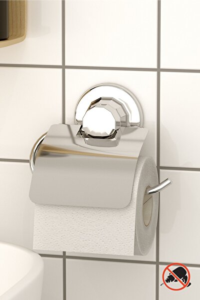 Teknotel حامل ورق تواليت مفرغ مع غطاء كروم DM238