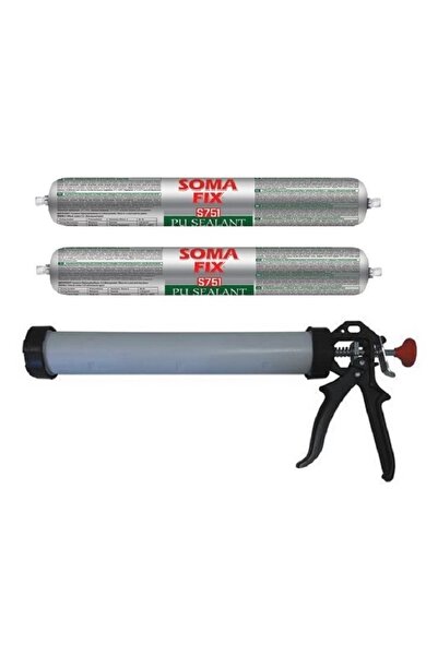 Somafix 2 Adet Beyaz Sosis Poliüretan Mastik Sosis Tabancası Seti