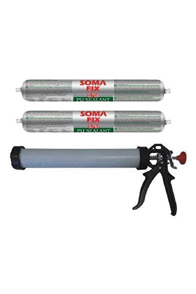 Somafix 2 Adet Gri Sosis Poliüretan Mastik Sosis Tabancası Seti
