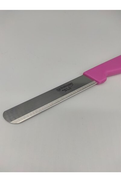Solingen Pembe Renkli Doğrama Bıçağı Mutfak Bıçağı Et Ekmek Meyve Sebze Şef Bıçağı Paslanmaz Çelik