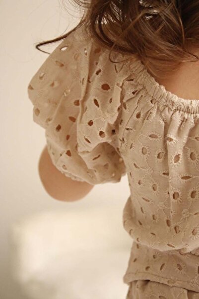 MİNİKO KİDS Girl's Short Sleeve Cargo Pocket Trousers Set