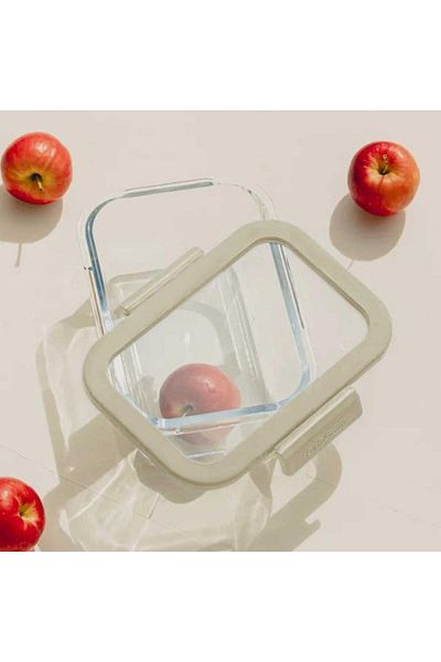 NEOFLAM Fika Glace Beige Storage Container 1900 Ml