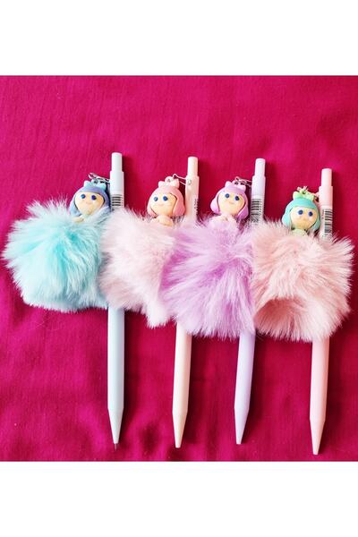 Modellino Cute Princess Pompom 07-Prong Pen - 1 Piece Turquoise