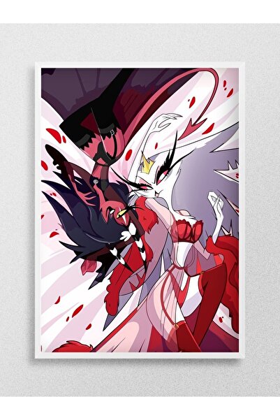 Mudi Store Helluva Boss Hazbin Hotel Poster, Çerçevesiz Tv Film Poster