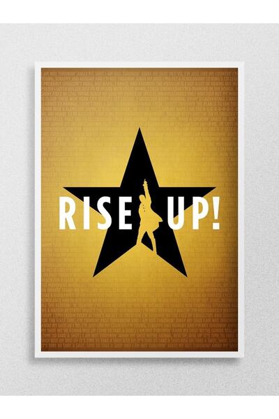 Mudi Store Rise Up Hamilton Musical Poster, Çerçevesiz Tv Film Poster