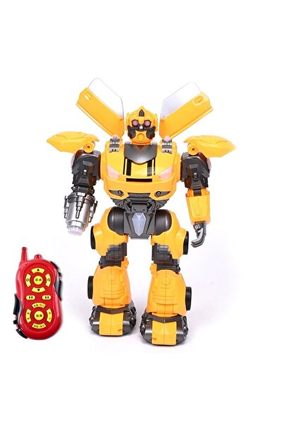 Defatoys Defa Uzaktan Kumandalı Sesli Ve Işıklı Robot 38 Cm Tower Thunder Sarı