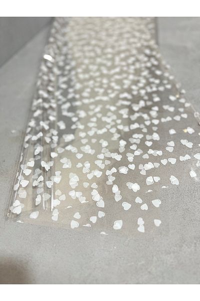 Meyofficial Heart Pattern 2 Transparent Packaging Gelatin 70x100cm