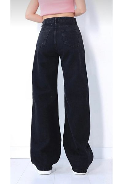 Pubi Omoda- Women's Palazzo Wide Leg Black Pants