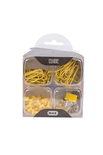 Mas 1286 Cubbie 4-Piece Office Set Yellow