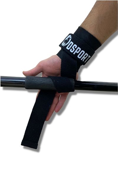 DSport Big Rich Grip Pro Lifting Straps Black