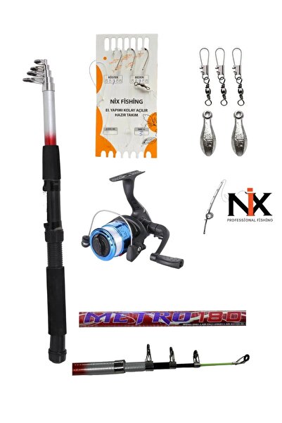 balikavdunyasi 180 Cm Kamış Makina Olta Seti Tam Takım Çocuk Olta Seti