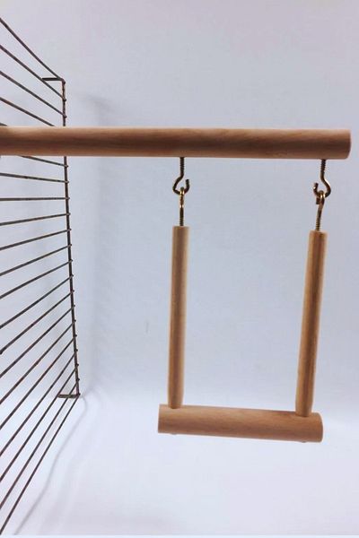 Alyones Swing with Caged Bird Perch