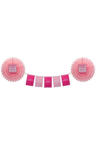kidspartim Set ukrasa za ventilatore 1. uzrasta, roze