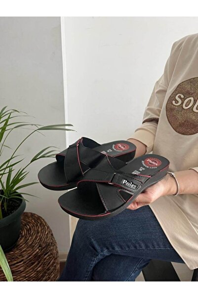 Behtah Kundura Summer Non-Slip Sole Velcro Pattern Colorful Daily Slippers