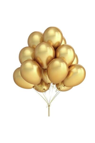 Hyd Balloon Metallic Gold (10 PCS)