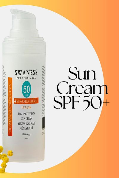 SWANESS Professional Sun Cream SPF 50+ High Protection 100 Ml
