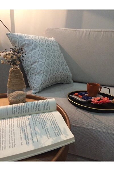 Finezza Melisa Damask cu imprimeu Pernă de țesătură Duck Silver 45*45 Cm - 525